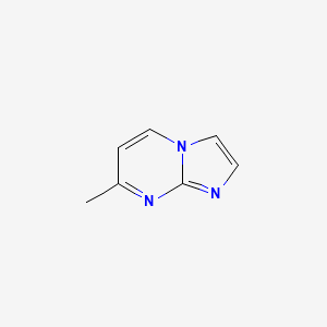 molecular formula C7H7N3 B1609854 7-Methylimidazo[1,2-a]pyrimidine CAS No. 6558-66-3