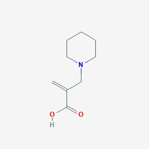 molecular formula C9H15NO2 B1609879 2-哌啶-1-基甲基丙烯酸 CAS No. 4969-03-3