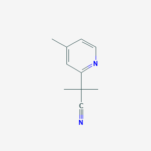 molecular formula C10H12N2 B1609882 2-Methyl-2-(4-methylpyridin-2-yl)propanenitrile CAS No. 260981-46-2