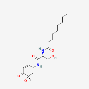molecular formula C20H30N2O5 B1609888 N-SMase 螺环氧化物抑制剂 CAS No. 282108-77-4