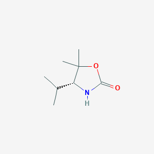 molecular formula C8H15NO2 B1609890 (R)-(+)-4-异丙基-5,5-二甲基-2-噁唑烷酮 CAS No. 223906-38-5