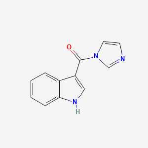 molecular formula C12H9N3O B1609893 1-(1H-吲哚-3-基羰基)-1H-咪唑 CAS No. 99445-26-8