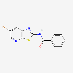molecular formula C13H8BrN3OS B1609915 N-(6-Bromothiazolo[5,4-b]pyridin-2-yl)benzamide CAS No. 588730-01-2