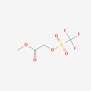 molecular formula C4H5F3O5S B1609928 2-(((三氟甲基)磺酰基)氧基)乙酸甲酯 CAS No. 88016-31-3