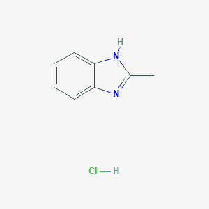 molecular formula C8H9ClN2 B160993 1H-Benzimidazole, 2-methyl-, monohydrochloride CAS No. 1653-75-4