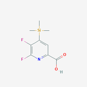 molecular formula C9H11F2NO2Si B1609934 5,6-Difluoro-4-(trimethylsilyl)pyridine-2-carboxylic acid CAS No. 851386-37-3