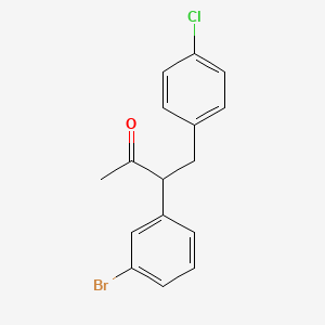molecular formula C16H14BrClO B1609939 3-(3-溴苯基)-4-(4-氯苯基)丁酮 CAS No. 848310-98-5