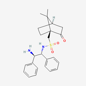 molecular formula C24H30N2O3S B1609940 N-[(1S,4R)-10-Camphorsulphonyl]-(1R, 2R)-1, 2-diphenylethylenediamine CAS No. 637357-55-2