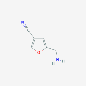 molecular formula C6H6N2O B1609943 5-(Aminomethyl)furan-3-carbonitrile CAS No. 769906-98-1