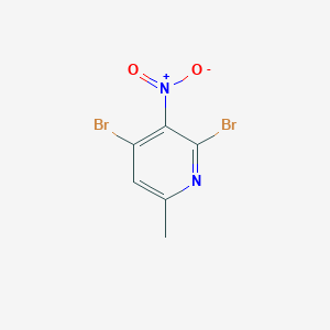 B1609954 2,4-Dibromo-6-methyl-3-nitropyridine CAS No. 706789-62-0