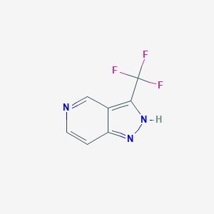molecular formula C7H4F3N3 B1609959 3-(trifluoromethyl)-1H-pyrazolo[4,3-c]pyridine CAS No. 230305-81-4