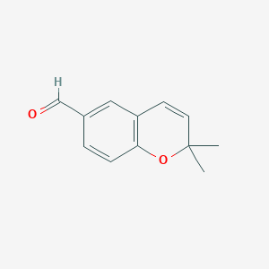molecular formula C12H12O2 B1609966 2,2-Dimethyl-2H-chromene-6-carbaldehyde CAS No. 69964-40-5