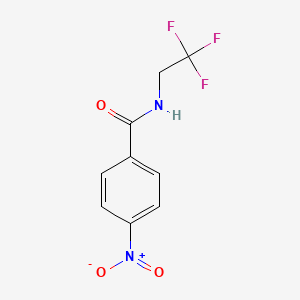 molecular formula C9H7F3N2O3 B1609974 4-nitro-N-(2,2,2-trifluoroethyl)benzamide CAS No. 365425-94-1