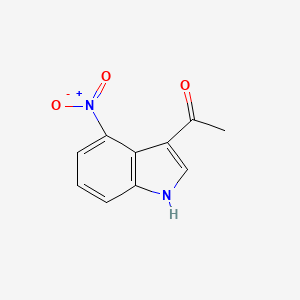 molecular formula C10H8N2O3 B1609993 1-(4-硝基-1H-吲哚-3-基)乙酮 CAS No. 4769-95-3