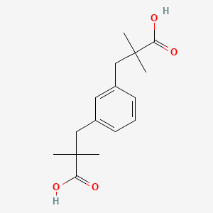molecular formula C16H22O4 B1609994 alpha,alpha,alpha',alpha'-Tetramethyl-1,3-benzenedipropionic acid CAS No. 819050-88-9