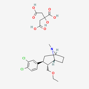 molecular formula C23H31Cl2NO8 B1610003 Tesofensine citrate CAS No. 861205-83-6