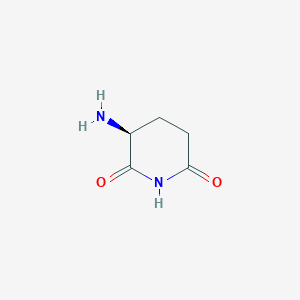 molecular formula C5H8N2O2 B1610023 2,6-哌啶二酮，3-氨基-，(3S)- CAS No. 29883-25-8