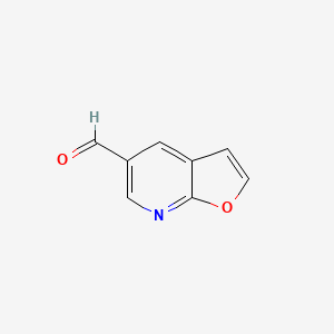 molecular formula C8H5NO2 B1610036 Furo[2,3-b]pyridine-5-carbaldehyde CAS No. 201470-89-5