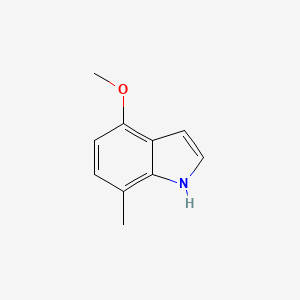 molecular formula C10H11NO B1610045 4-甲氧基-7-甲基吲哚 CAS No. 203003-67-2