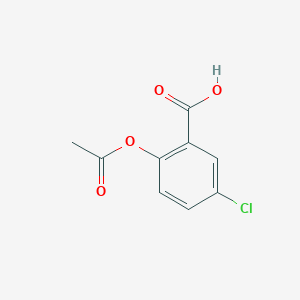 molecular formula C9H7ClO4 B161008 2-(乙酰氧基)-5-氯苯甲酸 CAS No. 1734-62-9
