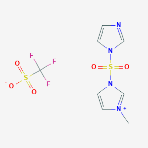 B1610090 3-(Imidazole-1-sulfonyl)-1-methyl-3H-imidazol-1-ium triflate CAS No. 489471-57-0