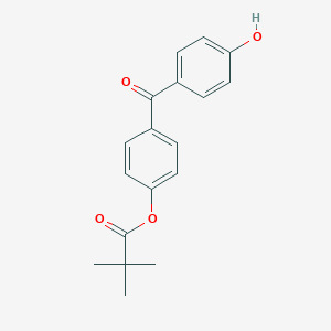 molecular formula C18H18O4 B016101 4-羟基-4'-(三甲基乙酰氧基)二苯甲酮 CAS No. 114031-67-3