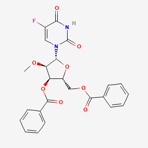 molecular formula C24H21FN2O8 B1610103 3',5'-Di-O-benzoyl-5-fluoro-2'-O-methyluridine CAS No. 158966-44-0
