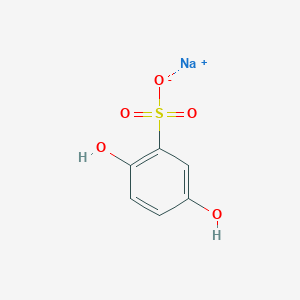 molecular formula C6H5NaO5S B161011 2,5-二羟基苯磺酸钠 CAS No. 10021-55-3