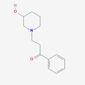 B1610113 3-(3-Hydroxy-piperidin-1-yl)-1-phenyl-propan-1-one CAS No. 746589-13-9