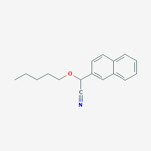B1610115 2-(Naphthalen-2-YL)-2-(pentyloxy)acetonitrile CAS No. 500372-26-9