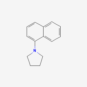 molecular formula C14H15N B1610122 1-(1-萘基)吡咯烷 CAS No. 82238-92-4