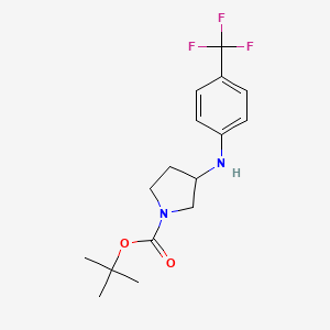 molecular formula C16H21F3N2O2 B1610160 1-Boc-3-(4-trifluoromethyl-phenylamino)-pyrrolidine CAS No. 816468-48-1