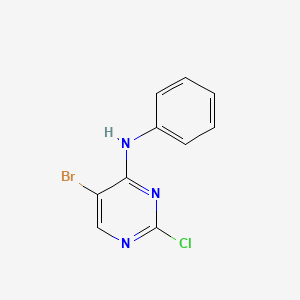 molecular formula C10H7BrClN3 B1610168 5-bromo-2-chloro-N-phenylpyrimidin-4-amine CAS No. 280581-50-2
