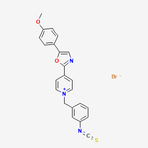 molecular formula C23H18BrN3O2S B1610183 N-(3-异硫氰酸苄基)-4-[5-(4-甲氧基苯基)-2-恶唑基]吡啶溴化物 CAS No. 155862-89-8