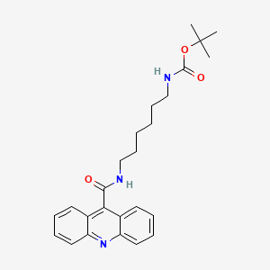 B1610205 tert-Butyl (6-(acridine-9-carboxamido)hexyl)carbamate CAS No. 259222-02-1