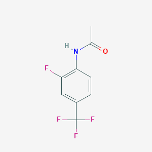 molecular formula C9H7F4NO B1610219 Acetamide, N-[2-fluoro-4-(trifluoromethyl)phenyl]- CAS No. 88288-14-6