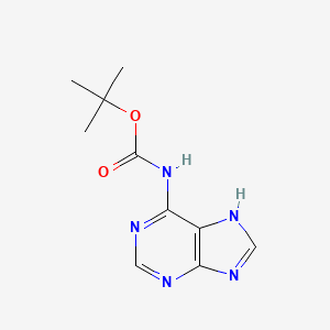 molecular formula C10H13N5O2 B1610220 Tert-butyl N-(7H-purin-6-yl)carbamate CAS No. 309947-88-4