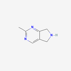 molecular formula C7H9N3 B1610236 2-methyl-6,7-dihydro-5H-pyrrolo[3,4-d]pyrimidine CAS No. 787541-88-2
