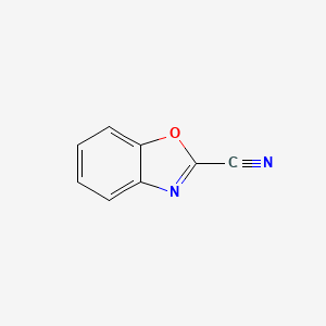 molecular formula C8H4N2O B1610237 Benzo[d]oxazole-2-carbonitrile CAS No. 3313-37-9