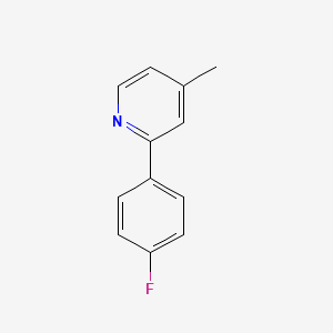 molecular formula C12H10FN B1610240 2-(4-Fluorophenyl)-4-methylpyridine CAS No. 222551-24-8