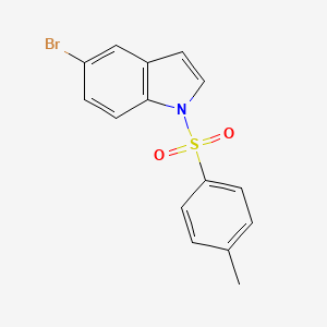 molecular formula C15H12BrNO2S B1610248 5-溴-1-[(4-甲苯磺酰基)-1H-吲哚 CAS No. 96546-77-9