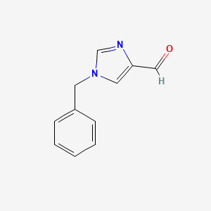 molecular formula C11H10N2O B1610256 1-Benzylimidazole-4-carbaldehyde CAS No. 85102-93-8