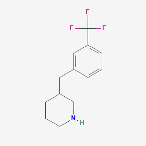 molecular formula C13H16F3N B1610261 3-(3-Trifluoromethyl-benzyl)-piperidine CAS No. 625454-25-3