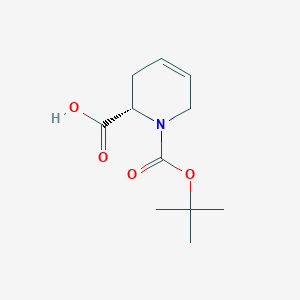 molecular formula C11H17NO4 B1610271 (S)-N-Boc-1,2,3,6-tetrahydro-2-pyridinecarboxylic acid CAS No. 417726-36-4