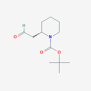 molecular formula C12H21NO3 B1610277 tert-Butyl (2S)-2-(2-oxoethyl)piperidine-1-carboxylate CAS No. 639458-43-8