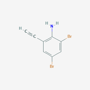 molecular formula C8H5Br2N B1610281 2,4-Dibromo-6-ethynylaniline CAS No. 543740-86-9