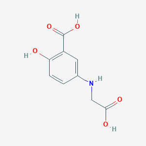 5-(Carboxymethylamino)-2-hydroxybenzoic acid