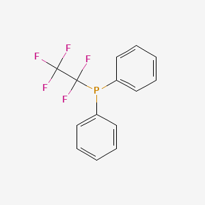 molecular formula C14H10F5P B1610283 (Pentafluoroethyl)(diphenyl)phosphane CAS No. 20157-74-8