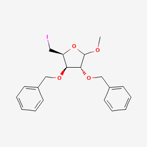 (2S,3R,4R)-3,4-Bis(benzyloxy)-2-(iodomethyl)-5-methoxytetrahydrofuran