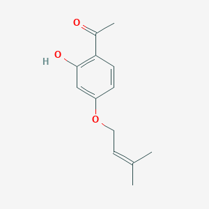 molecular formula C13H16O3 B1610296 2'-Hydroxy-4'-(3-methyl-2-butenyloxy)acetophenone CAS No. 24672-83-1